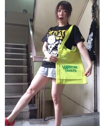 ハードコアチョコレート | フルメルロゴ スクリーントート(電撃蛍光イエロー)(トートバッグ)