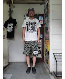 ハードコアチョコレート | 勝新太郎・中村玉緒「HATEFUL LOVE 2」2019 (夫婦善哉バニラホワイト)　(Tシャツ/カットソー)