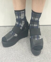 靴下屋 | フロートチェック柄ソックス(ソックス/靴下)