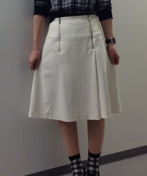 aquagirl | レザージップ付きスカート(スカート)