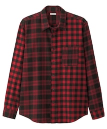 GU | フラネルチェックシャツ(シャツ/ブラウス)