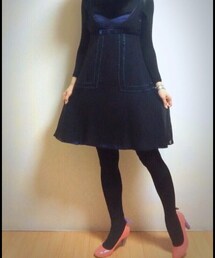 JILL STUART | BLACK×NAVY Ribbondress♡(ワンピース)
