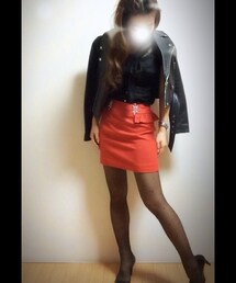 LAGUNAMOON | Leather riders jacket♡
(ライダースジャケット)