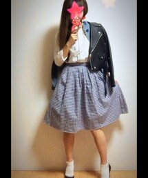 KIKKA THE DIARY OF | Gingham check skirt♡
(スカート)