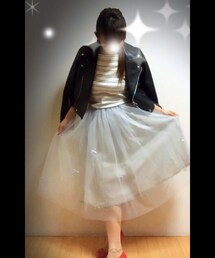 Heather | boarder knit & Tulle skirt♡
(ニット/セーター)