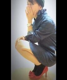 MOUSSY | Indigo denim dress♡
(シャツワンピース)