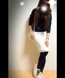 AMBIENT | White race tight skirt♡
(スカート)