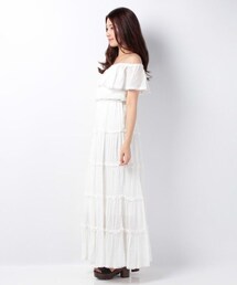 oui，Ayano Ruban | Dot dobby maxi dress♡
(ワンピース)