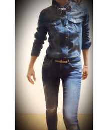 ZARA | Damage Skinney denim♡
(デニムパンツ)