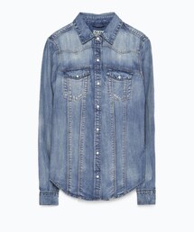 ZARA | Denim dungarees shirt♡
(シャツ/ブラウス)