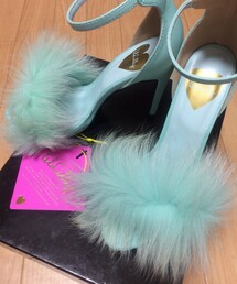 lilLilly | Fox fur Strap sandal♡ (サンダル)