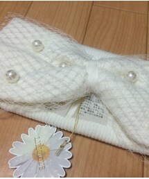 LILICIOUS | White pearl hair turban♡
(ヘアバンド)