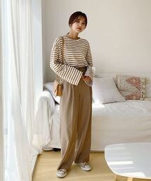 DHOLIC | ボーダールーズTシャツ(Tシャツ/カットソー)