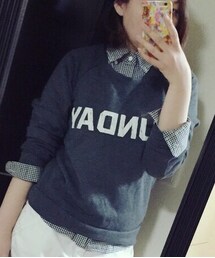 UNIQLO | 黒のギンガムチェックです(*^^*)(シャツ/ブラウス)