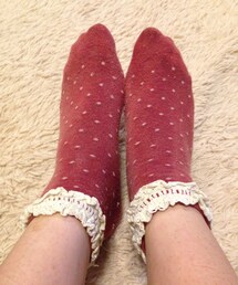 靴下屋 | 赤ドットくつした(ソックス/靴下)