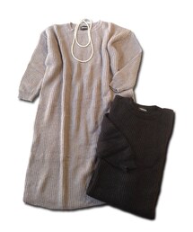 BAD | リブニットロングワンピース(ワンピース)