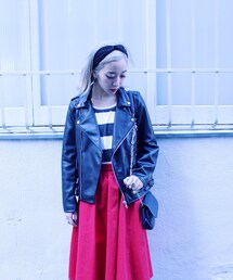 jouetie | 合皮ダブルライダース(ジャケット/アウター)