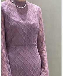 URBAN RESEARCH | LA MAISON 総レース袖スリットワンピース(ワンピース)