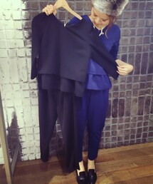 JEANASIS | リップルペプラムSETUP(つなぎ/オールインワン)