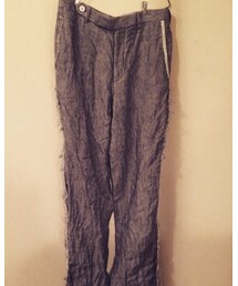 ANSNAM | チェルッティ製ヘリンボーンリネン(その他パンツ)