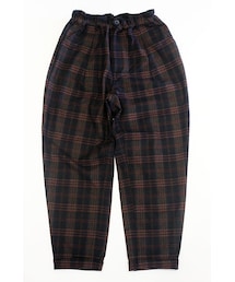 MANUAL ALPHABET | MANUAL ALPHABET (マニュアル アルファベット)　MONALUCE TARTAN TROUSERS(スラックス)