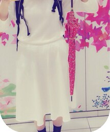 w closet | 白のデニムスカート(デニムスカート)