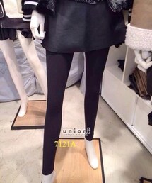 uniori | 假兩件皮裙Legging💋(スカート)