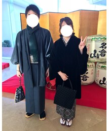 主人と着物🎍 | 浴衣