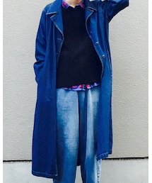 used | デニムロングコート(その他アウター)