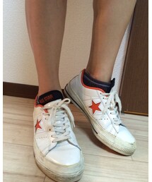CONVERSE | ONE STAR 白×オレンジ(スニーカー)