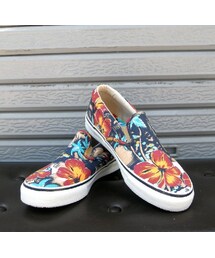 TOP-SIDER | SPERRY TOP-SIDER:STRIPER SLIP ON NAVY PRINT フラワースリッポン:ネイビープリント(スニーカー)