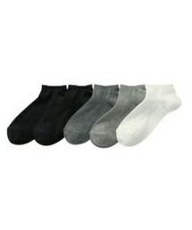GU | 無地ショートソックス(5足組)(ソックス/靴下)