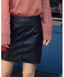 Bershka | leather skirt(スカート)