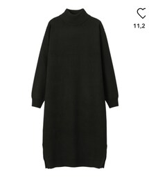 GU | ハイネックニットワンピース(S)(ワンピース)