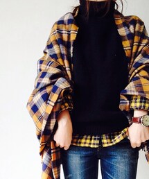 GU | チェックネルシャツ(シャツ/ブラウス)