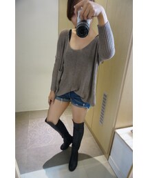 leto dress room 咖毛衣 (ニット/セーター)