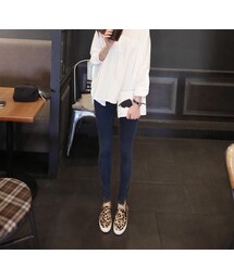 A03 正韓 超顯瘦的深藍拉鍊小腳牛仔褲!!彈性佳超修飾 超推!!(デニムパンツ)