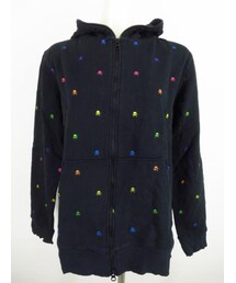 BEAMS HEART | スカル刺繍　フルジップアップパーカー(パーカー)