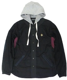ALDIES | ALDIES Food Baseball Shirt BLACK STRIPE / アールディーズ フードベースボールシャツ ブラックストライプ(シャツ/ブラウス)