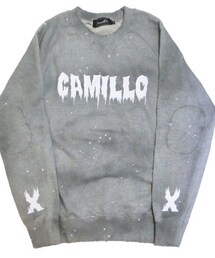 Camillo Damage ink Sweat Grey / カミーロ ダメージインク スウェット グレー
(スウェット)