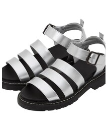 GU | トリプルベルトストラップサンダル(サンダル)