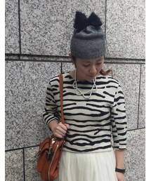 MUVEIL | ゼブラ柄トップス(トップス)