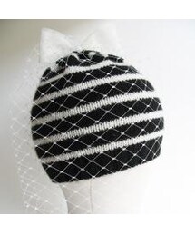 BERNSTOCK SPEIRS | チュール付ニット帽(ニットキャップ/ビーニー)