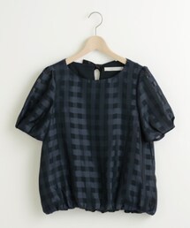 Perle Peche | オパールチェックブラウス(シャツ/ブラウス)