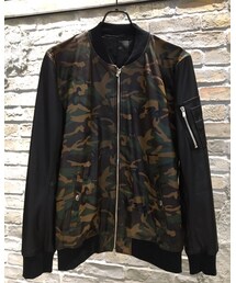 NOID. | レザーMA-1 (ノーカラージャケット)