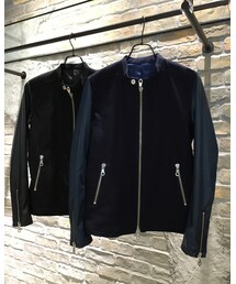 NOID. | ストレッチデニムシングルライダースBLZ(ジャケット/アウター)