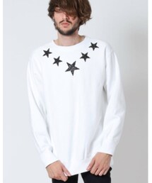 NOID. | ヘヴィー裏毛スタッズプリントC/N-PO(トップス)