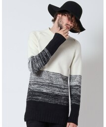 NOID. | WNニットグラデーションC/Nプルオーバー(トップス)