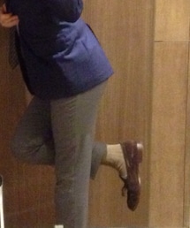 INCOTEX | インコテックス薄灰スラックス(その他パンツ)