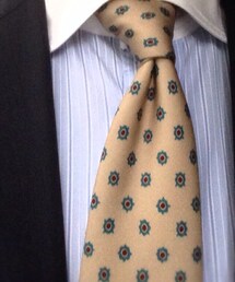 nicky | nickyベージュ小紋タイ(ネクタイ)
